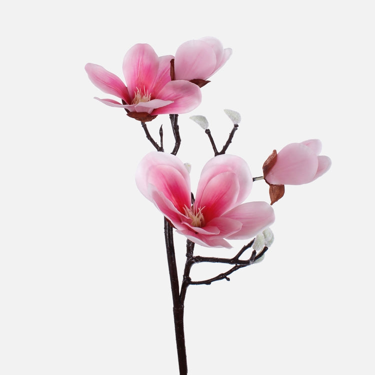 Magnolia tekokukka vaaleanpunainen - Tekokukat.fi
