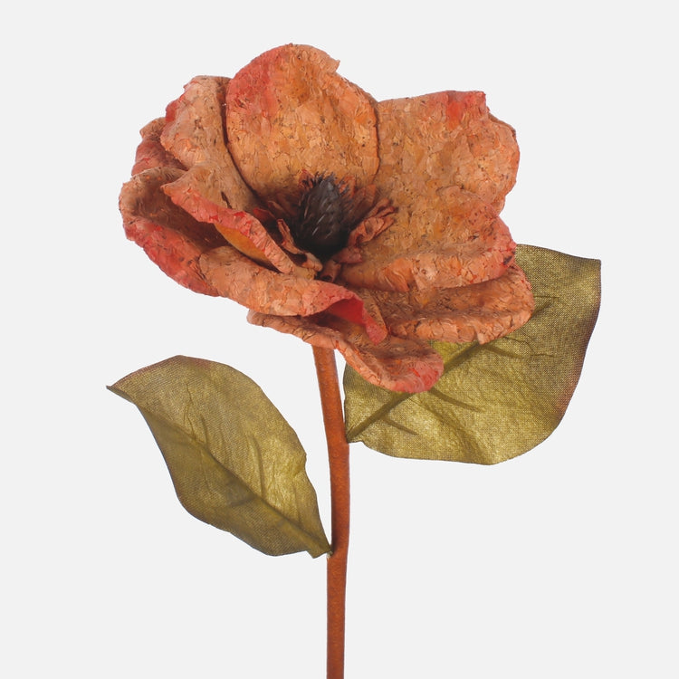 Korkkimagnolia tekokukka oranssi/vaaleanpunainen - Tekokukat.fi