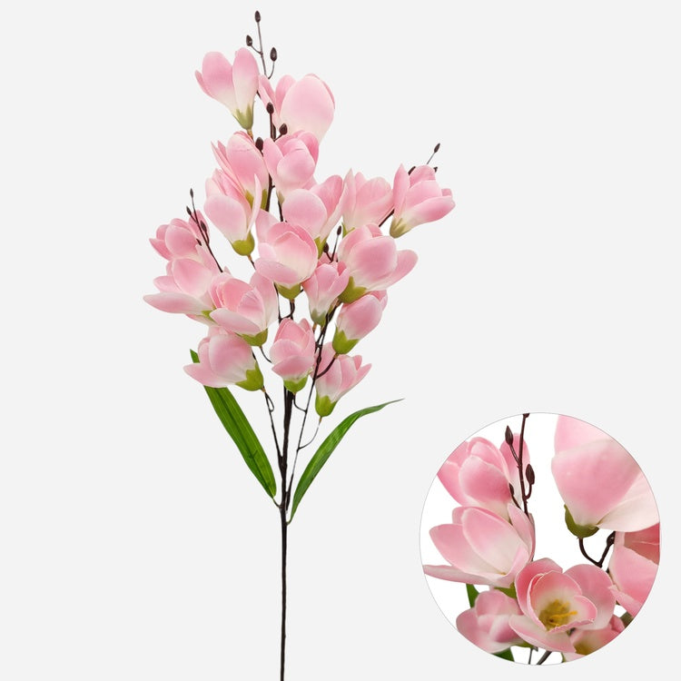 Magnolia tekokukka vaaleanpunainen - Tekokukat.fi