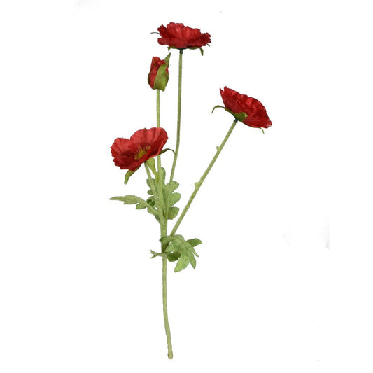 Unikko tekokukka punainen - Tekokukat.fi