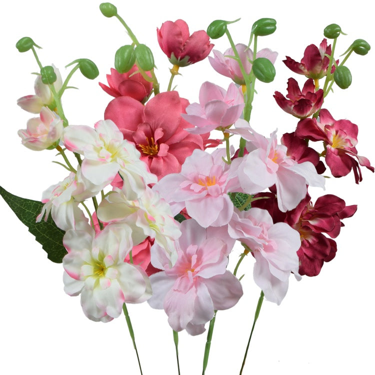 Salkoruusu tekokukka satunnainen väri 3 - Tekokukat.fi