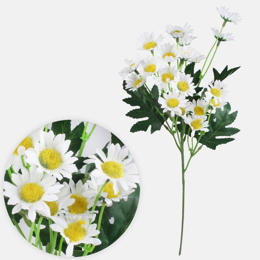 Päivänkakkara tekokukka valkoinen - Tekokukat.fi