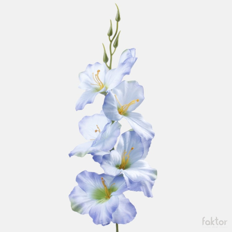 Gladiolus satiini tekokukka t.t. blue/green center - Tekokukat.fi
