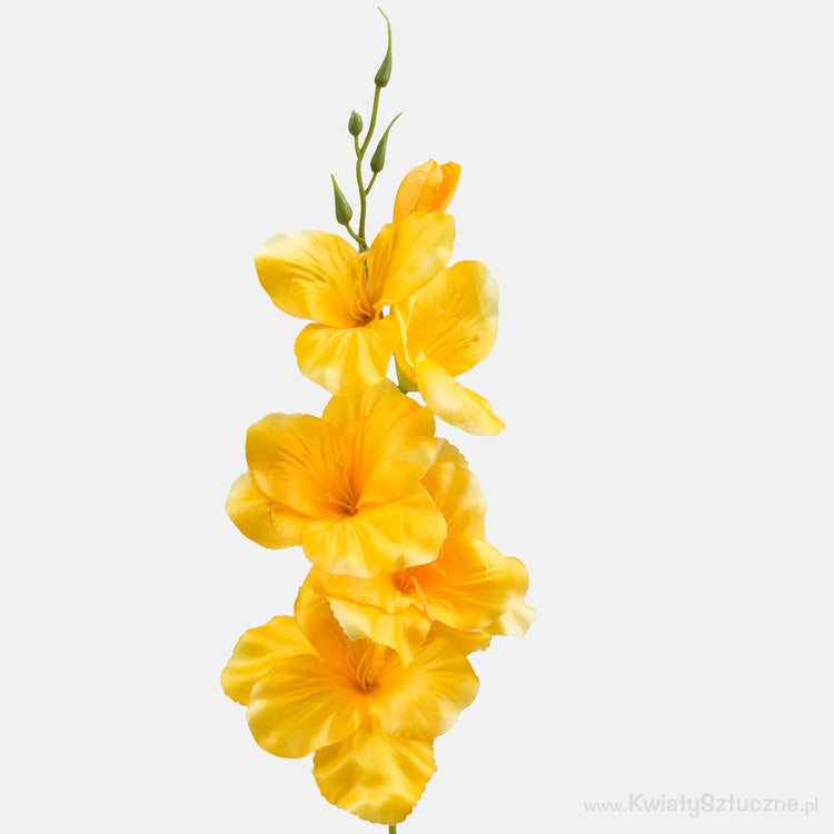 Gladiolus satiini tekokukka keltainen - Tekokukat.fi