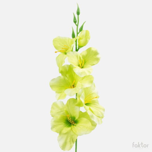 Gladiolus satiini tekokukka vaaleanvihreä - Tekokukat.fi
