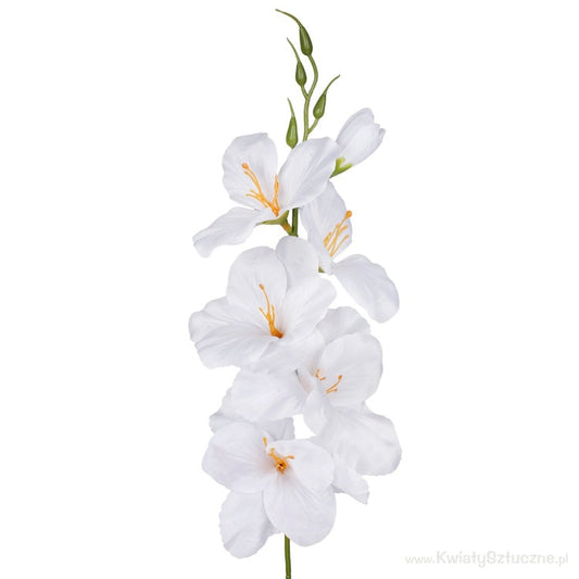 Gladiolus satiini tekokukka puhdas valkoinen - Tekokukat.fi