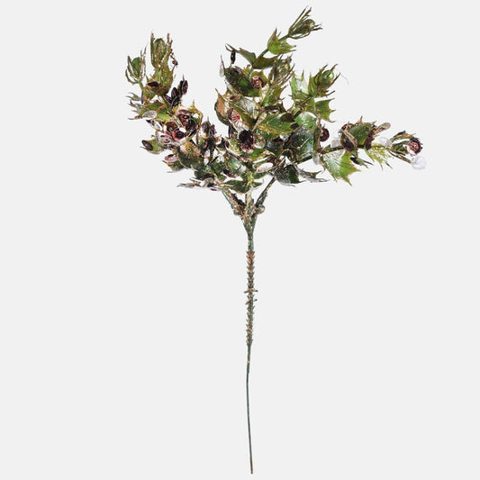 Kimalteleva myrtti paljeteilla vihreä/kulta - Tekokukat.fi