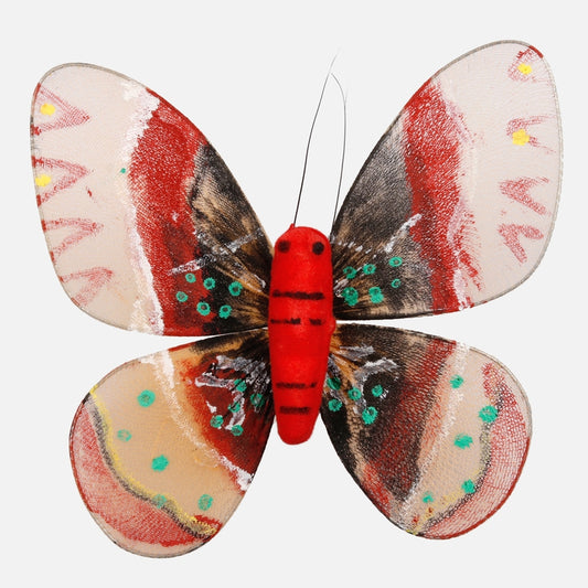 Perhonen klipsissä - Tekokukat.fi