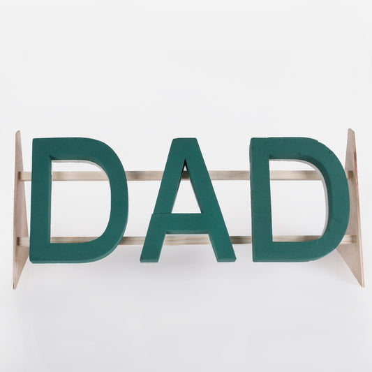 Isä märkä kukkakauppias vaahto kunnianosoitus kehyksessä Vihreä - Tekokukat.fi