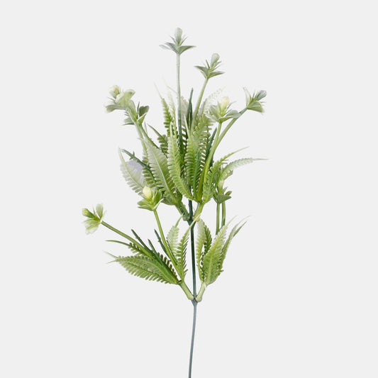 Impatiens valkoinen/vihreä - Tekokukat.fi