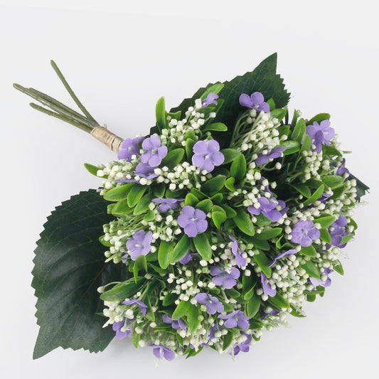 Älä unohda minua tekokukkakimppu violetti