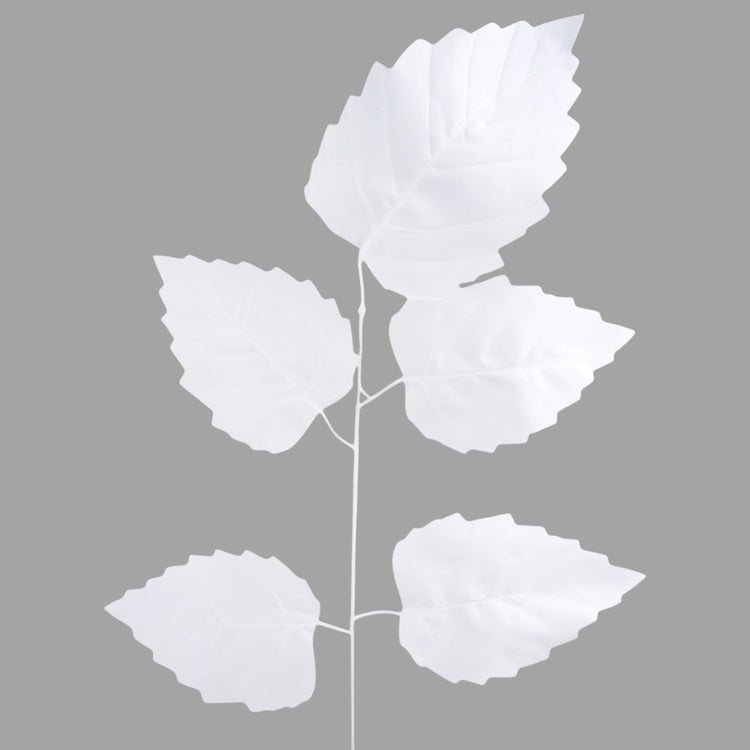 Leppän oksa 1 x 5 Valkoinen - Tekokukat.fi