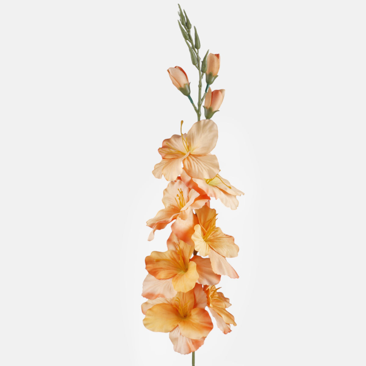 Oranssi gladiolus – tekokukka, satiini, 78 cm