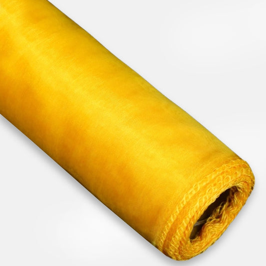 Organza 40 cm/9 yd Dk. Keltainen - Tekokukat.fi