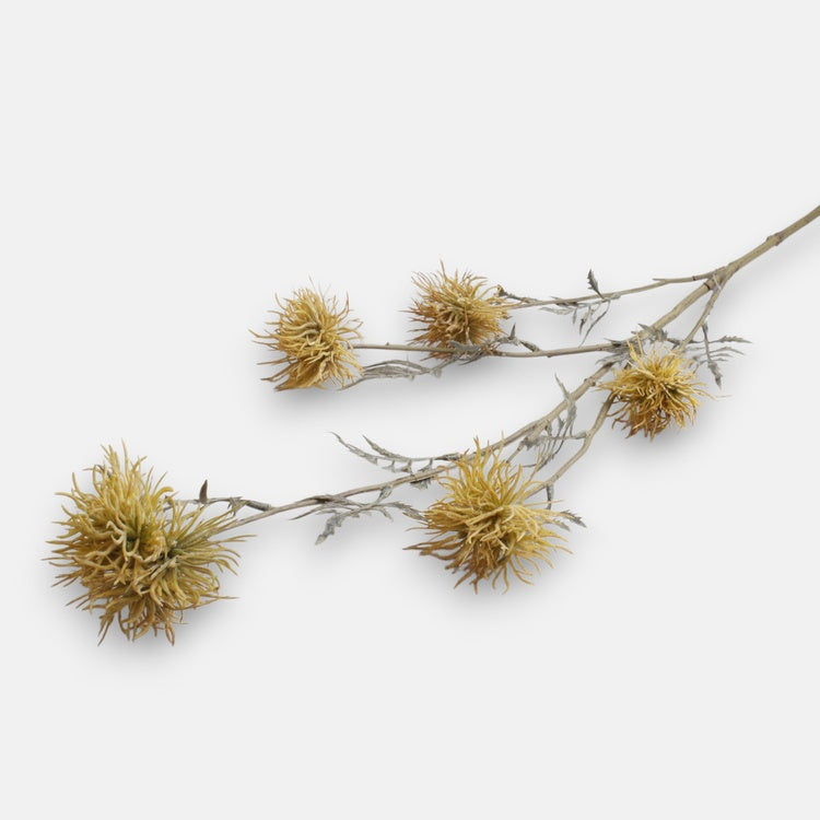 Keltainen xanthium tekokukkaoksa 85 cm - Tekokukat