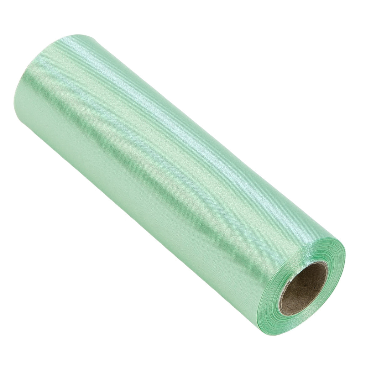 Pastelli vihreä koristenauha, satiini, 16 cm