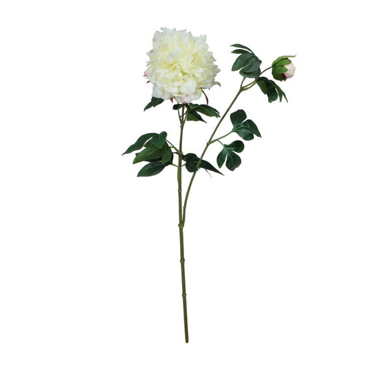 Pioni tekokukka valkoinen - Tekokukat.fi