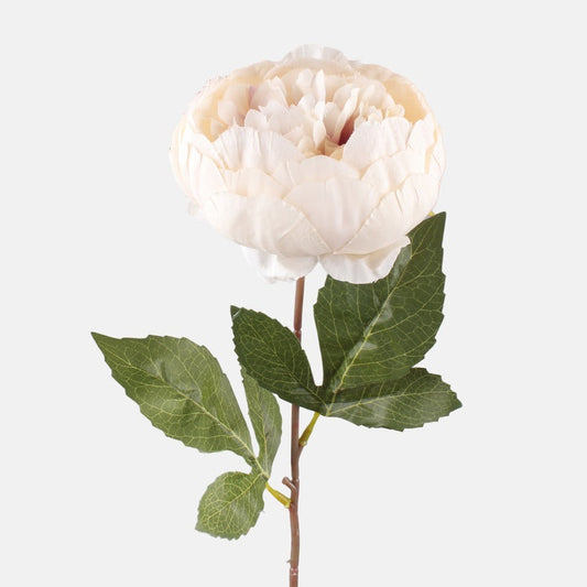 Pioni tekokukka kerma/syksyn violetti - Tekokukat.fi