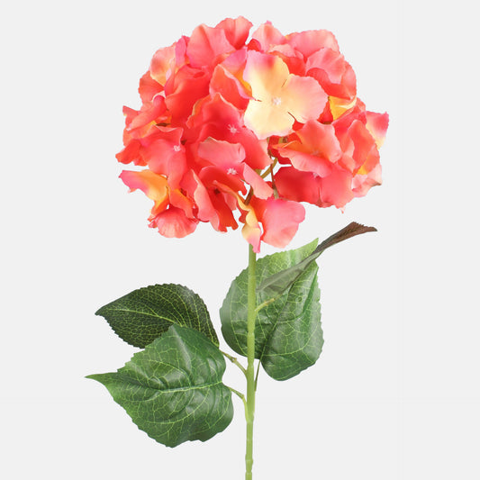 Persikanvärinen tekohortensian kukkavarsi, 78 cm