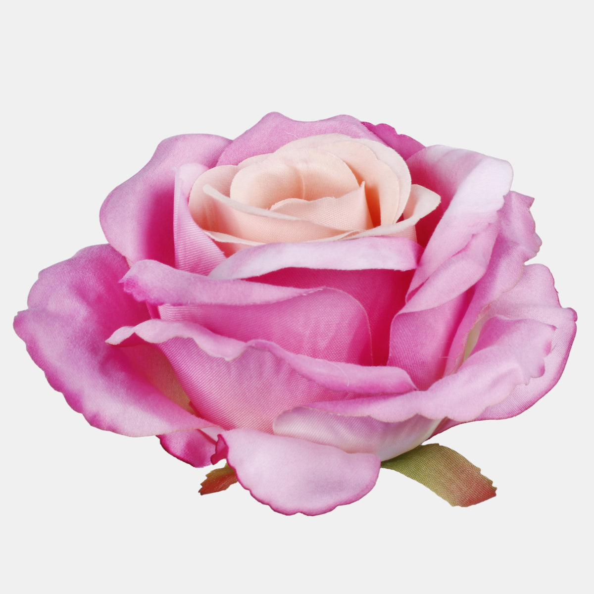 Persikka/malva tekoruusun kukkapää, 12 cm