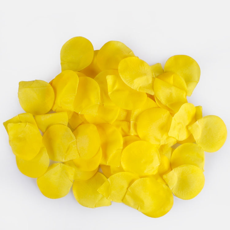 Ruusun terälehtiä x 100 kpl Keltainen - Tekokukat.fi