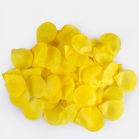 Ruusun terälehtiä x 100 kpl Keltainen - Tekokukat.fi