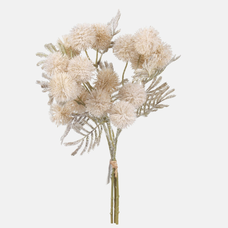 Lumen peittämä echinops-kimppu x 3 Kerma - Tekokukat.fi