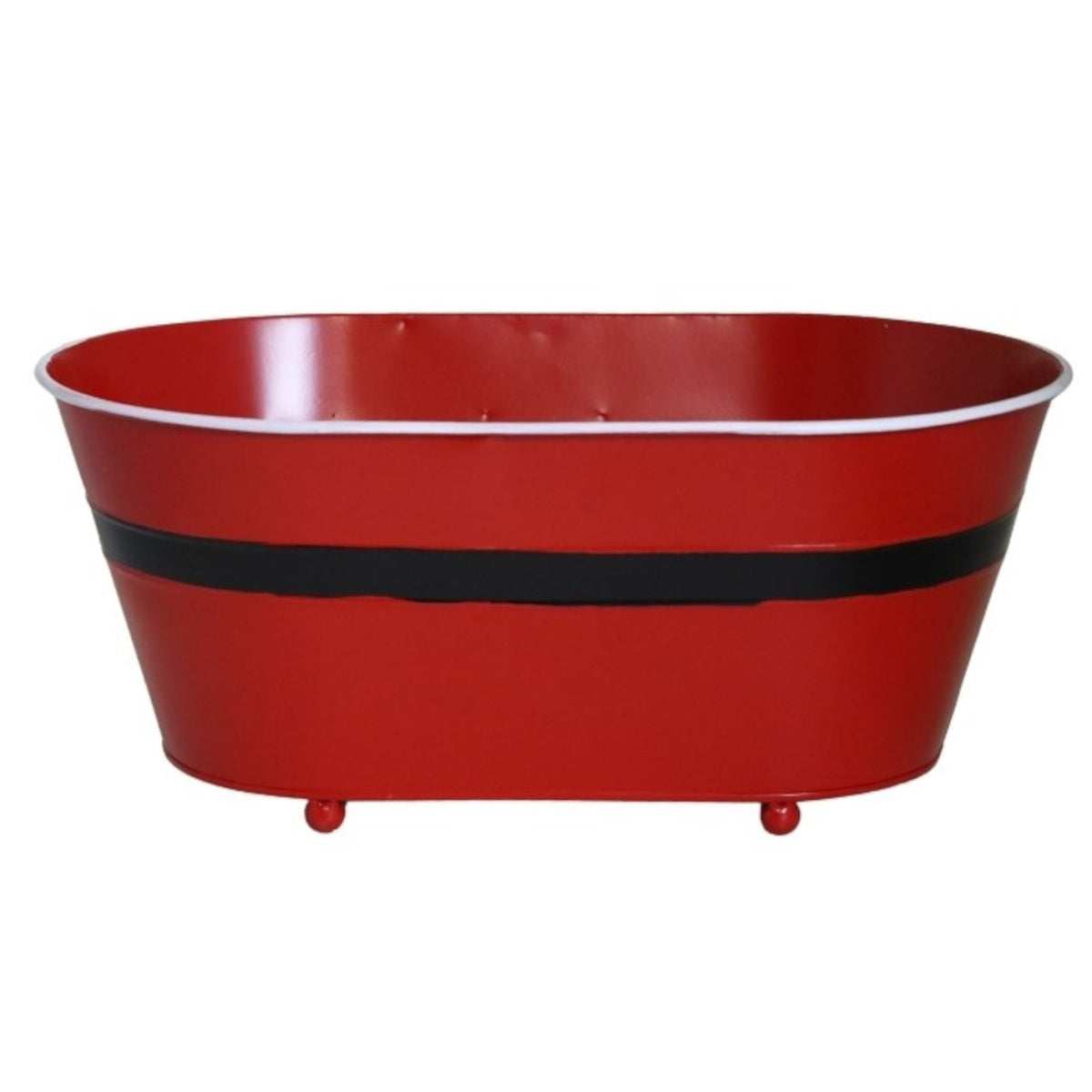 Punainen kukkaruukku, 19 cm