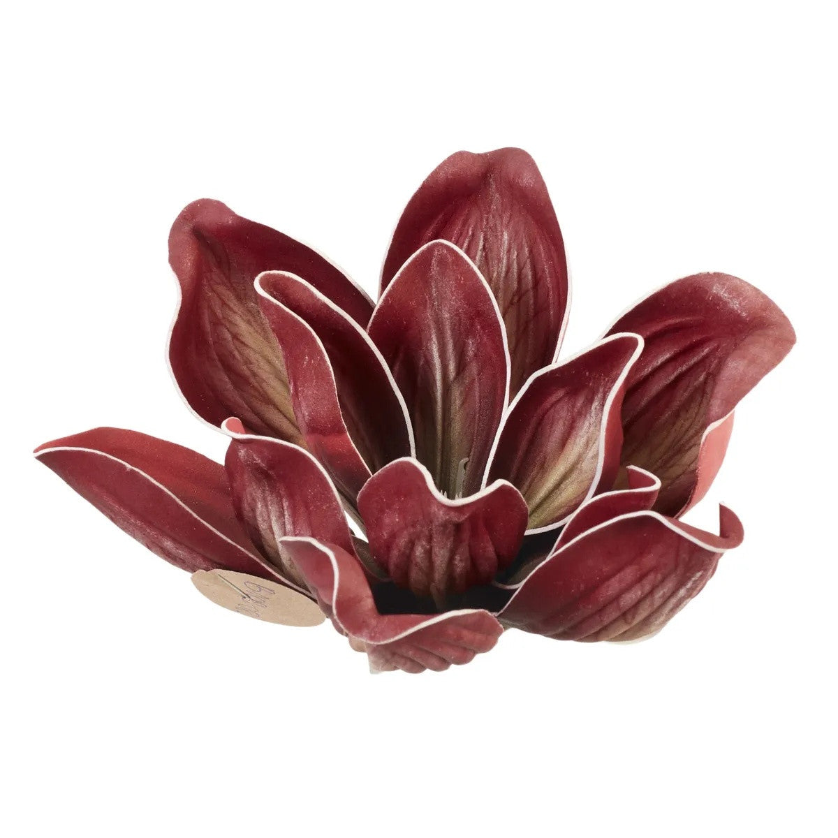 Punainen magnolia – tekokukkapää, 15 cm