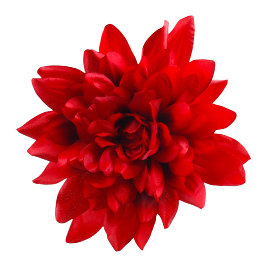Punainen tekodaalian kukkapää, 27 cm