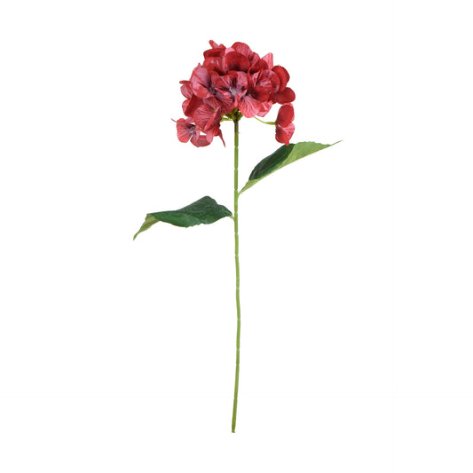 Punainen tekohortensian kukkavarsi, 60 cm