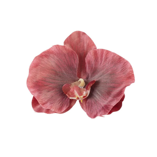 Punainen tekoorkidean kukkapää, 11.5 cm