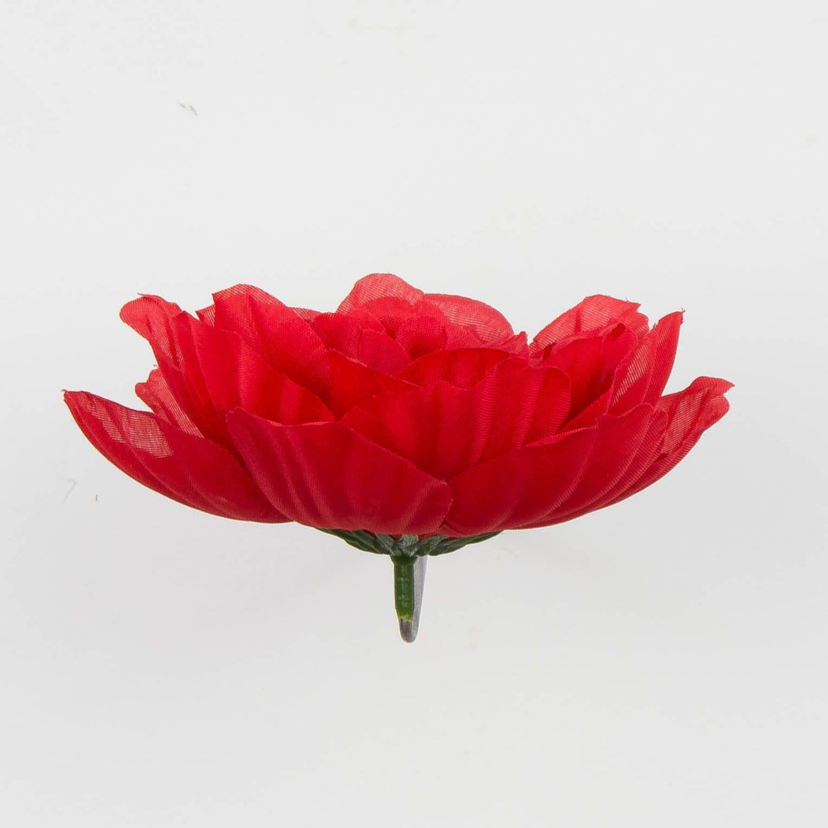 Punainen tekopionin kukkapää, 6 cm, 12 kpl