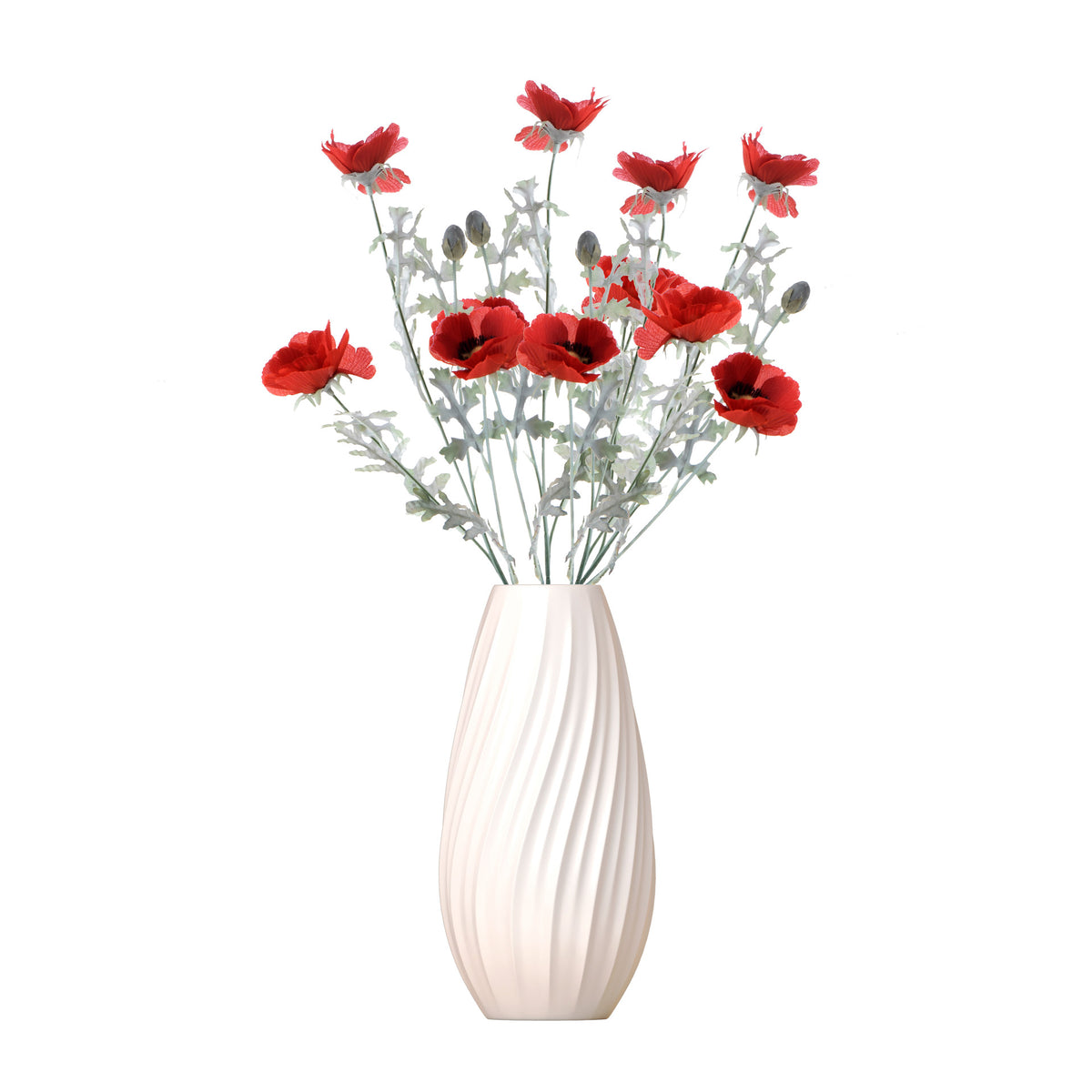 Punainen unikko – tekokukka, 60 cm
