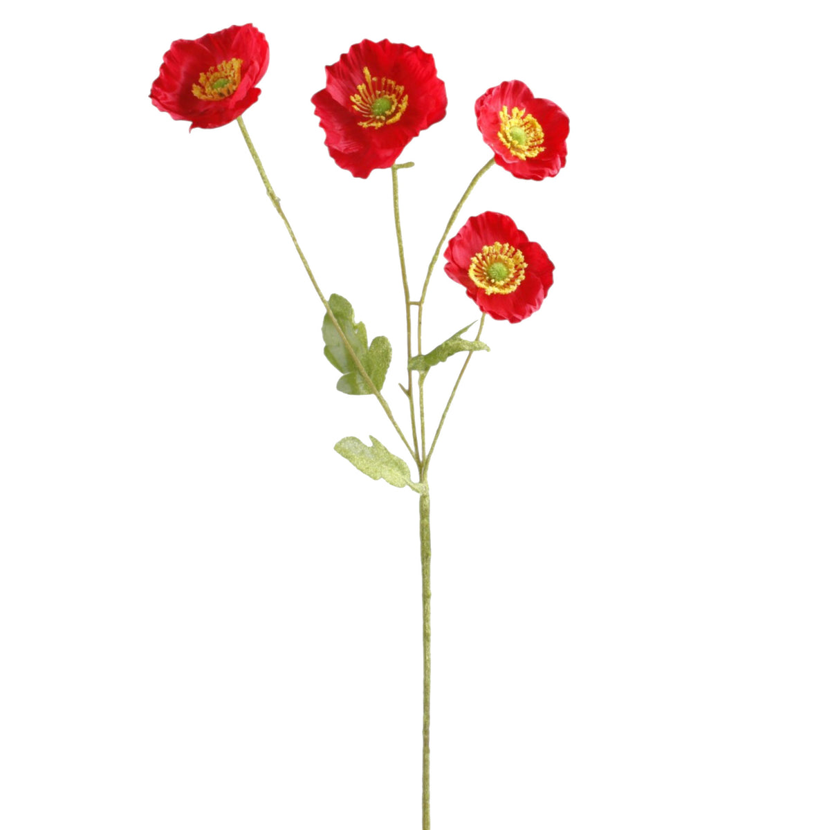 Punainen unikko – tekokukka, 62 cm