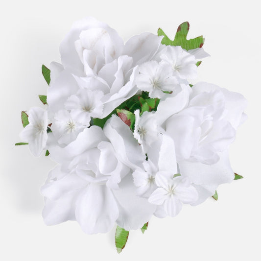 Ruusu 1" Valkoinen - Tekokukat.fi