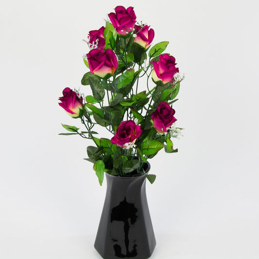 Ruusu silmukimppu x 9 Kauneus - Tekokukat.fi