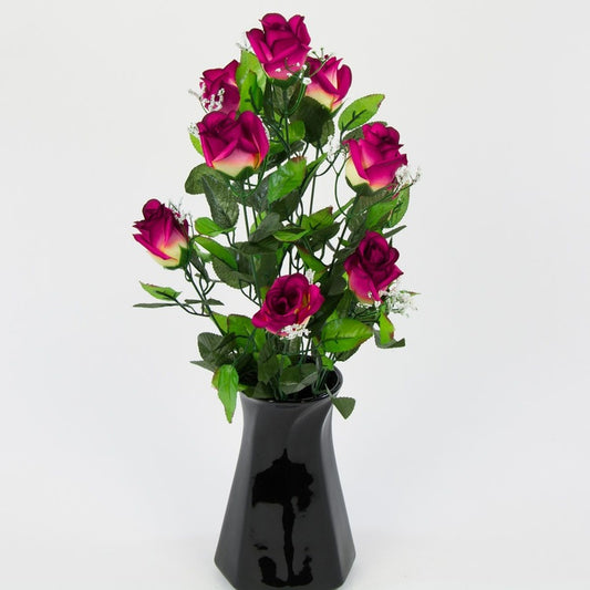 Ruusu silmukimppu x 9 T.T. Beuty - Tekokukat.fi