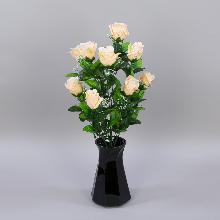 Ruusu silmukimppu x 9 Luutnantti Peach - Tekokukat.fi