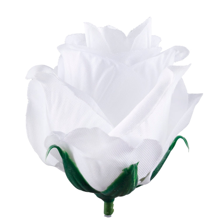 Ruusunnuppu Puhdas valkoinen - Tekokukat.fi