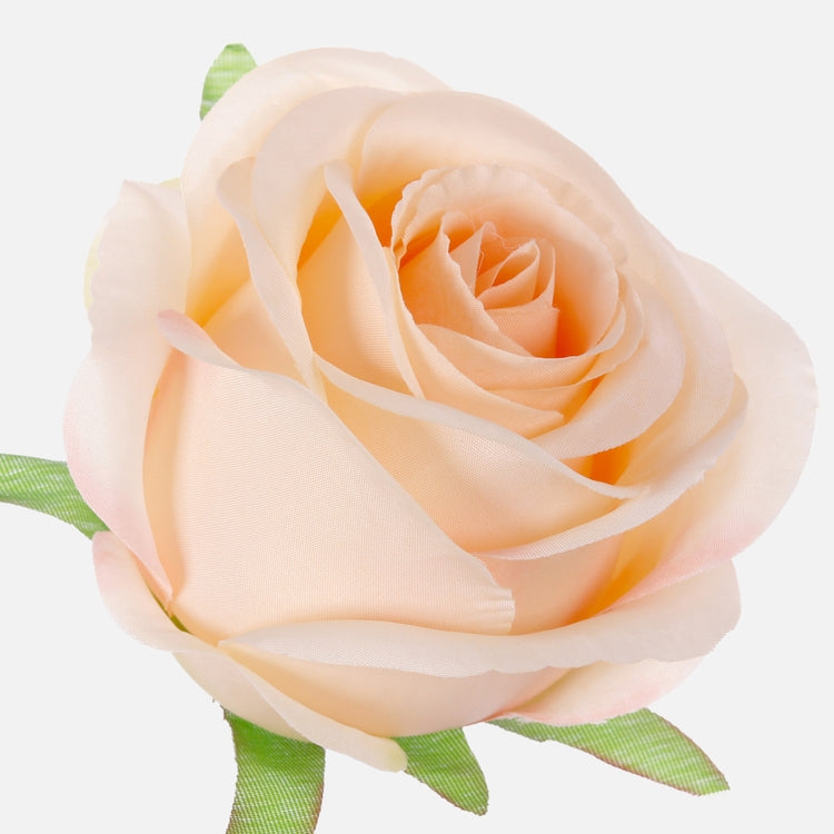 Ruusunnuppu Lt. Oranssi/Pink Edge - Tekokukat.fi