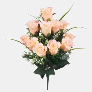 Vaalea persikka/vaaleanpunainen reuna