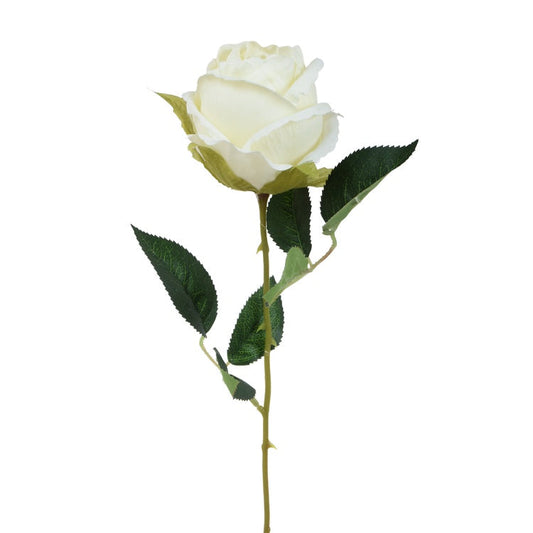 Ruusu tekokukka valkoinen - Tekokukat.fi