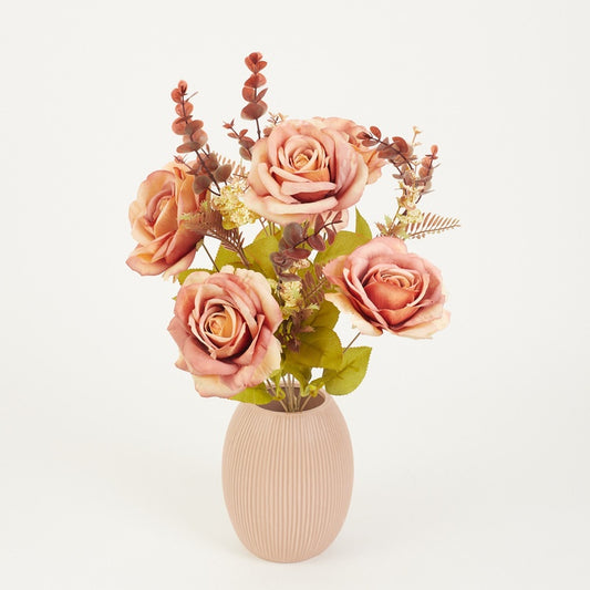 Ruusukimppu Syksyinen luutnantti Brown - Tekokukat.fi