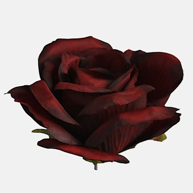 RUUSUN PÄÄ Burgundy/musta reuna - Tekokukat.fi