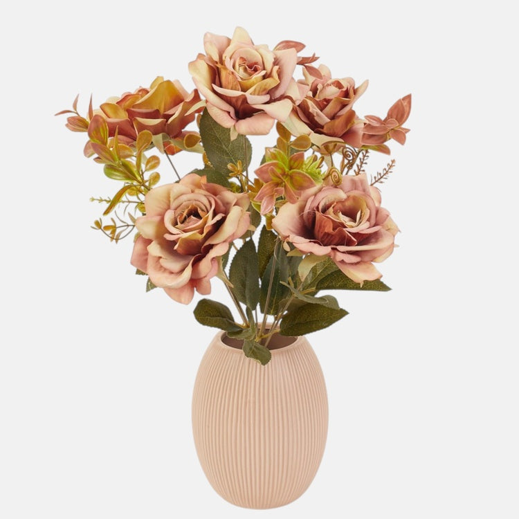 Ruusukimppu Ruskea - Tekokukat.fi