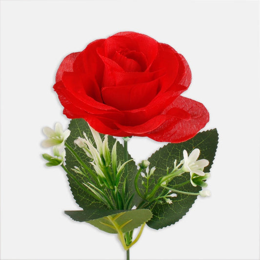 Ruusu tekokukka puhdas punainen - Tekokukat.fi