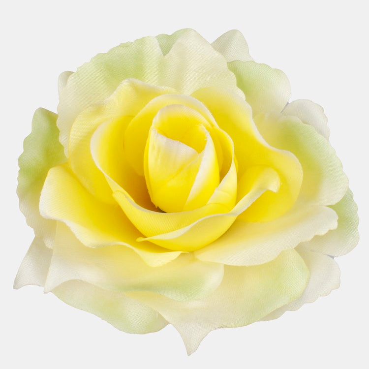 Ruusu Keltainen/Lt. Vihreä reuna - Tekokukat.fi