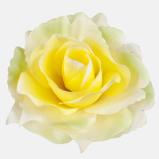 Ruusu Keltainen/Lt. Vihreä reuna - Tekokukat.fi