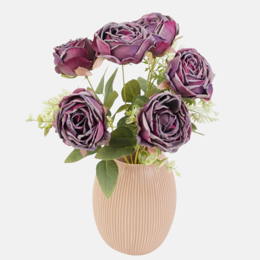 Ruusukimppu Syksyinen violetti - Tekokukat.fi